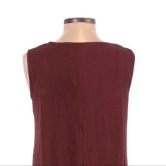 BCBGeneration Sleeveless Pleated Mahogany Tent Swing Dress Size XXS NWT