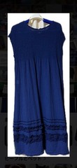 Issey Miyake me Wrinkle Processed Dress Navy