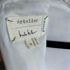 Nicole Miller dress size 10 mod embroidered retro mid century modern gogo wiggle