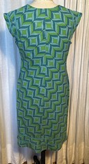 Mexicali Blues Womens Teal Turquoise Green Woven Cotton Dress Sz L(M)used