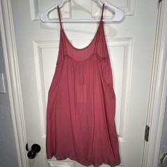 New Sacred Threads Burgundy Red Strap Boho Fairy Hippie Festival Mini Dress Sz M