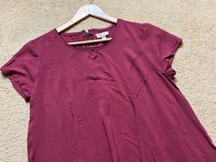 silence + noise Urban Outfitters Cherry Red Maroon Tent Dress Swing Trapeze M