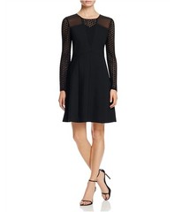 Finity Womens Lace Panel A-line Dress