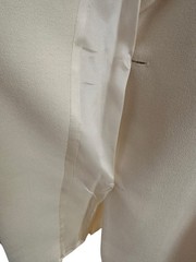 Hugo Buscati Collection Women’s Ivory Wool Lined Coat Dress Button Front Size 8.