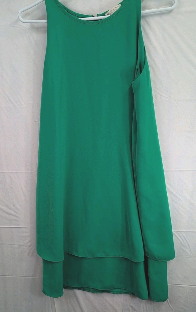 LILA ROSE Women&rsquo;s Layered Shift Dress Women&rsquo;s Size 4 Green
