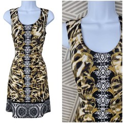 Vintage 90s Party Slip Dress Small Grunge alt Stretch Alt Keyhole Back Sexy