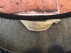 SEASALT : Book Seller Denim Pinafore Dress : U.K. 20 : Good Condition