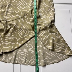 Saltwater Luxe Beige Patterned Maxi Wrap Dress Size Medium M