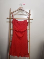 Billy J Red Spaghetti Strap Mini Party Dress Size 10