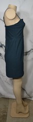 ORIGINALITY Teal Black Check Dress Large Adjustable Straps Unlined Made in USA