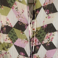 J.Crew Lurex Chiffon Patchwork Midi Dress Metallic Floral Sz 4 Cottagecore Boho