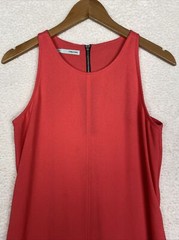 Maurice&rsquo;s Dress Womens Meduim Shift Coral Sleeveless Pockets Career Office Work