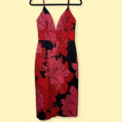 Hutch Catalina Dress Blooming Floral Satin Midi Maxi Size 2 Anthropologie NWOT