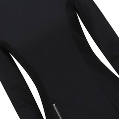 DSQUARED2 Pencil Dress Bodycon Zip Split Logo Mini Black Size 40 – RP £878.00