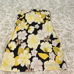 Cache Cache Strapless Sweetheart Floral Lined Knee-Length Dress Size 12 B/Y/W