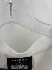 Pre-Owned Summersalt White Size Medium Button Down Maxi Long Sleeve Dress