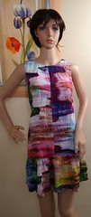 BAR III LOS ANGELES sleeveless multi purple mix ruffle bottom summer dress,S,M