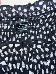 Shien Maxi Dress Size Medium Black and White