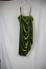 Cider Women’s Cinched Green Corset Midi Dress Ruched Strappy Size 3X – NWT