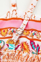 Multicolor Boho Patchwork Print Square Neck Sundress New S, M, L