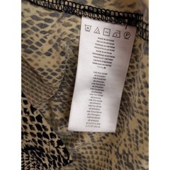 Michael Kors Snake Print Button Front Shirt Dress Long Sleeve Pockets Petite P