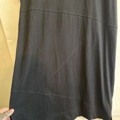 Foil Right On Point Dress L Black 100% Cotton NWT Midi Pockets Boutique