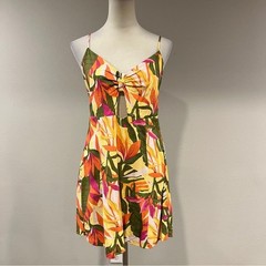 Rewind Tropical Print mini Sundress with straps size large