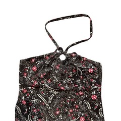 LOFT Ann Taylor Paisley Keyhole Halter Dress Summer Boho Casual Sleeveless Sz 6P