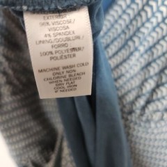 Ann Taylor Loft V-neck Tank Dress in Blue and White Size Small