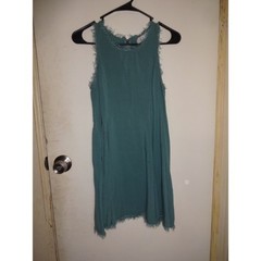 Altar’d State ~ Turquoise Fringe Boho Hippie Dress ~ Size Small