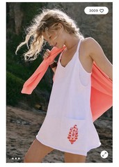 Free People / FP Movement Hot Shot Mini Logo Dress Lavender Medium New* 03