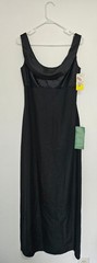 Vintage Cache Maxi Cocktail Dress Gown Sz. 6 Black Formal Glam Beaded NWT