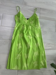 Fresh Green Butterfly Women’s Summer Cotton Dress Size M /8-10
