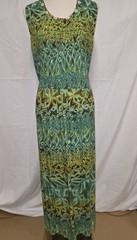 Madison Leigh Women&rsquo;s Dress Size 10 Sleeveless Green Multi Color With Shells