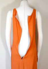 Naeem Khan lightweight sleeveless tangerine silk maxi dress Size S (fully lined)