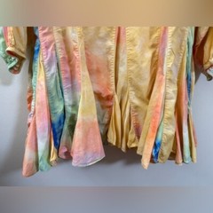 Rhode Ella Tie Dye Pleated Shift Multicolor Mini Dress (NO BELT) – S