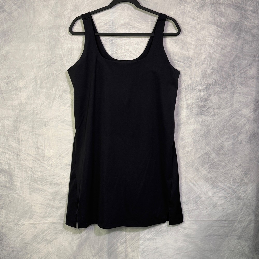 Old Navy Active Powersoft Athletic Skort Dress Womens sz XL Black Built-In Bra