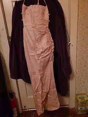 Free people Movement Light Pink Full Length Leg Slit Backless Dress BNWT Size XS