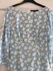French Connection Forget Me Not Aimee Courtney Fully Lined Cloud Dress Size 12