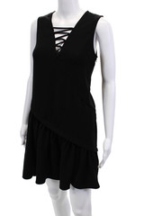 Opening Ceremony Womens Sleeveless Zipped Dress Black Size 4