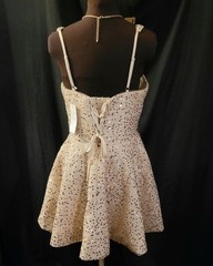NWT Sz 16 Sequin Cocktail Dress in Champagne