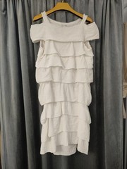 women marc jacobs dress white linen 36