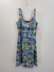 Pre-Owned Tango Mango Blue Size Medium Knee Length Sleeveless Dress