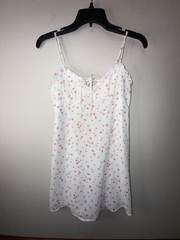 Wild Fable Floral Print Tie-Front Ruffle Trim Mini Babydoll Dress