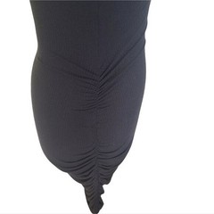 BP Black Ruched Ribbed Bodycon Mini Dress Women&rsquo;s Medium Spaghetti Strap NWT