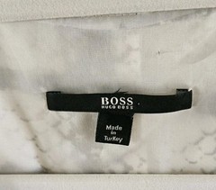 Boss by Hugo Boss Silk Draped Doresa Snake Pattern Dress Womens Sz 6 Never Worn