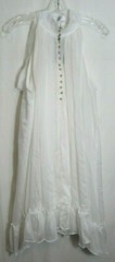Society Addict White Button Down Front Bow Back Neckline Lined Dress Large NWT