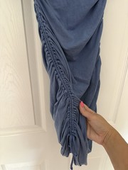 Daily Practice By Anthropologie, Sleeveless Ruched, Mini Dress Blue Size XS ￼