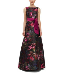 NEW, KAY UNGER Nicoletta Floral Boat Neck A line Gown Size 6 #LD248