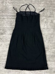 Express World Brand Dress Womens 1/2 Black Thin Strap Short Sleeveless
